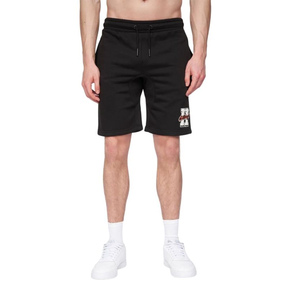 Henleys Mens Aitchen Sweat Shorts / Black